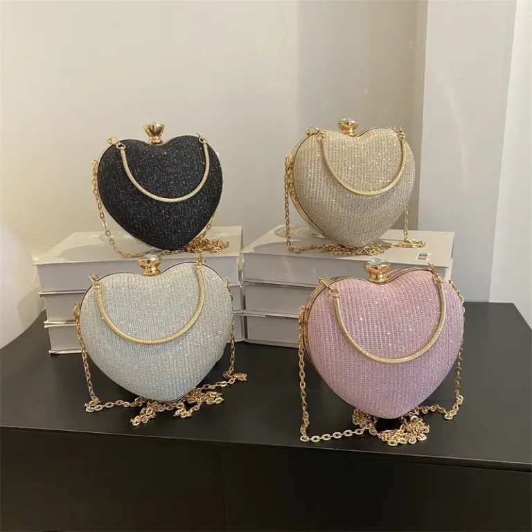Sac sacoche bandoulière tendance en forme de cœur