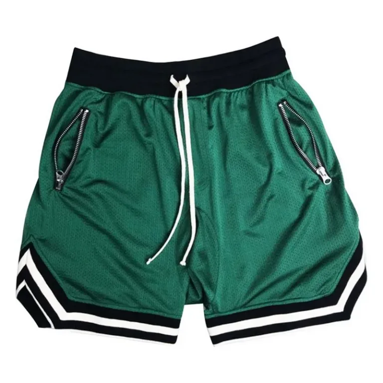 Short d'entraînement en maille fine pour homme