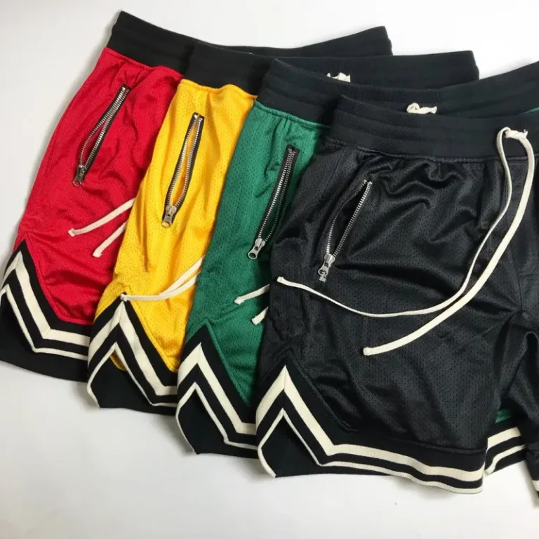 Short d'entraînement en maille fine pour homme