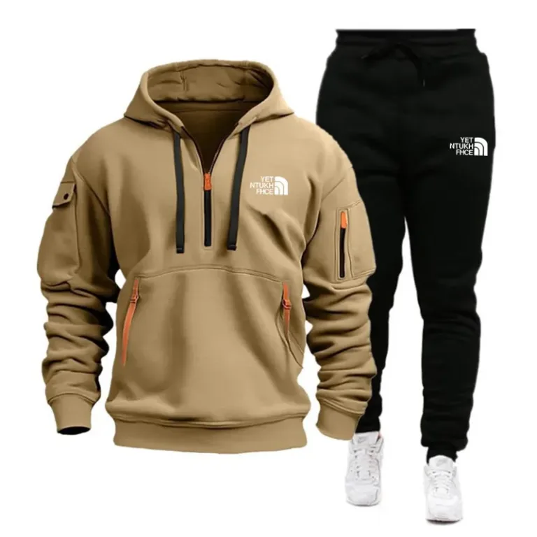 Sweat-shirt à capuche et fermeture éclair multi-poches
