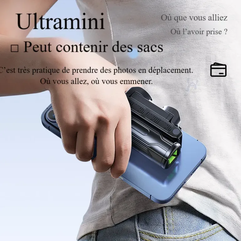 Perche à selfie ultra-mini avec télécommande Bluetooth