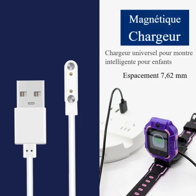 Câble de chargement magnétique pour montre connectée