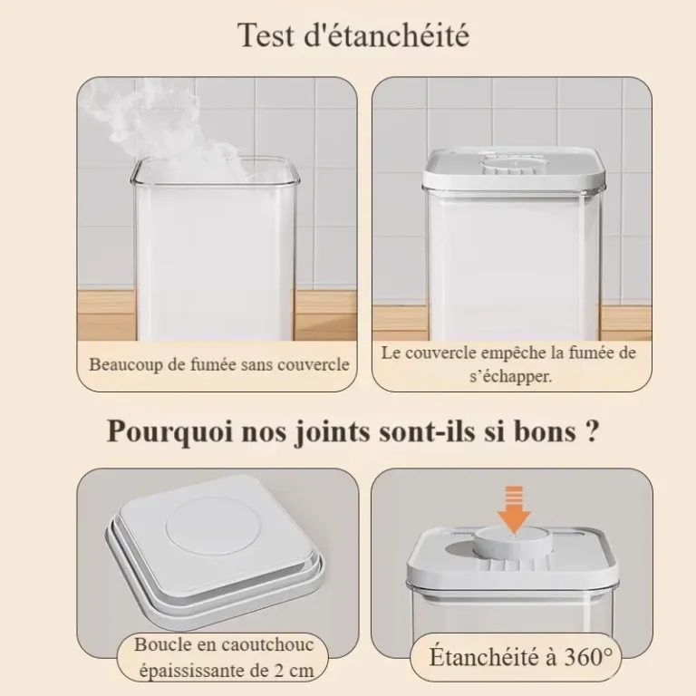 Bocaux de cuisine scellés à pression