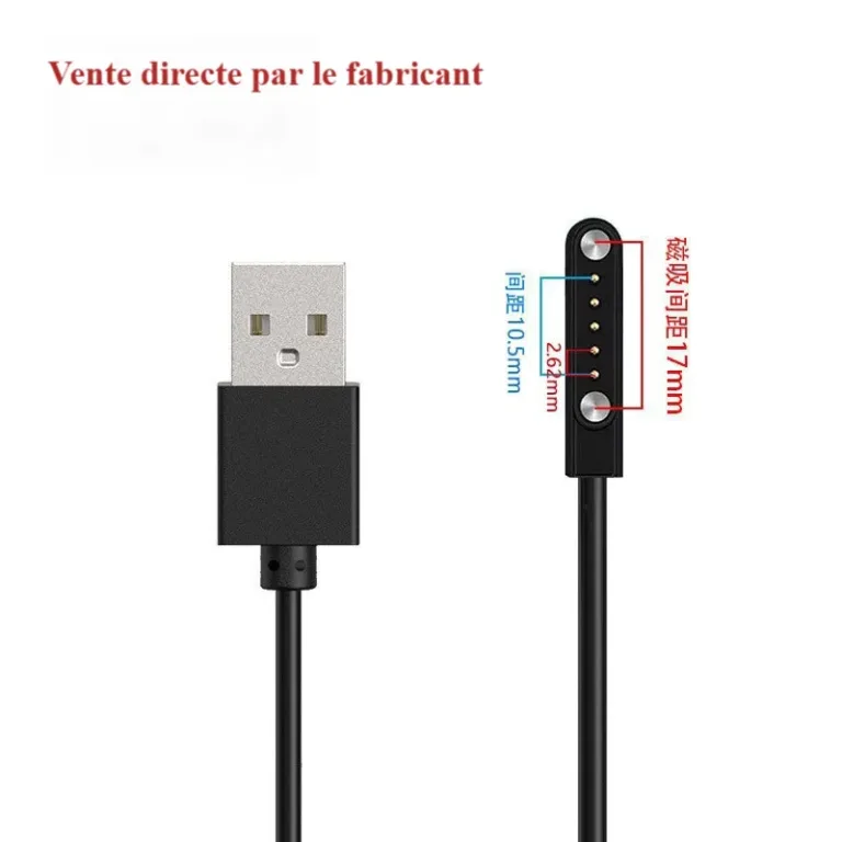 Câble de chargement magnétique pour montre connectée