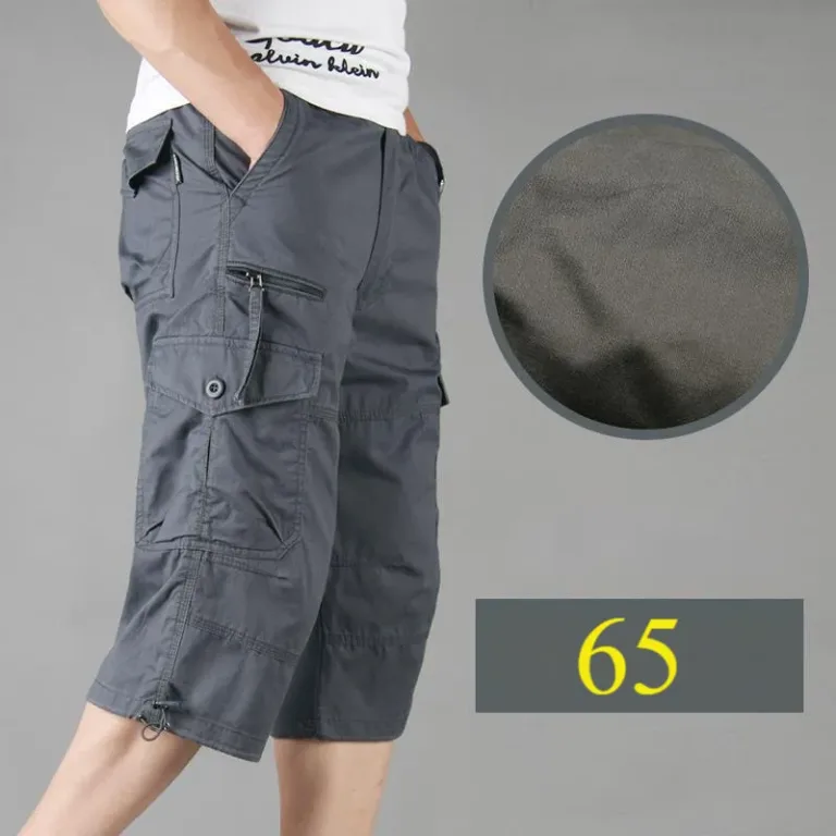 Pantalons courts multi-poches pour hommes