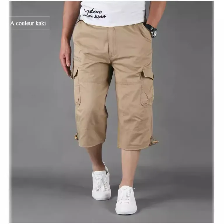 Pantalons courts multi-poches pour hommes