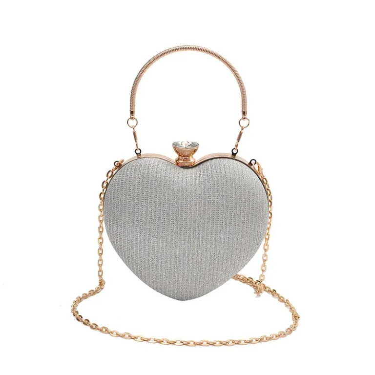 Sac sacoche bandoulière tendance en forme de cœur