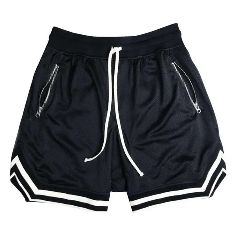 Short d'entraînement en maille fine pour homme