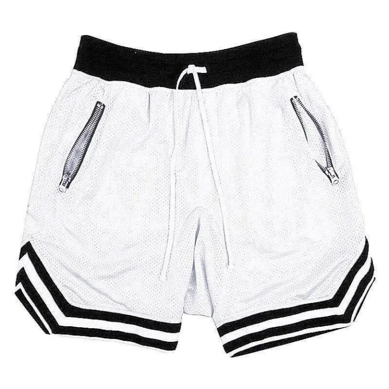 Short d'entraînement en maille fine pour homme