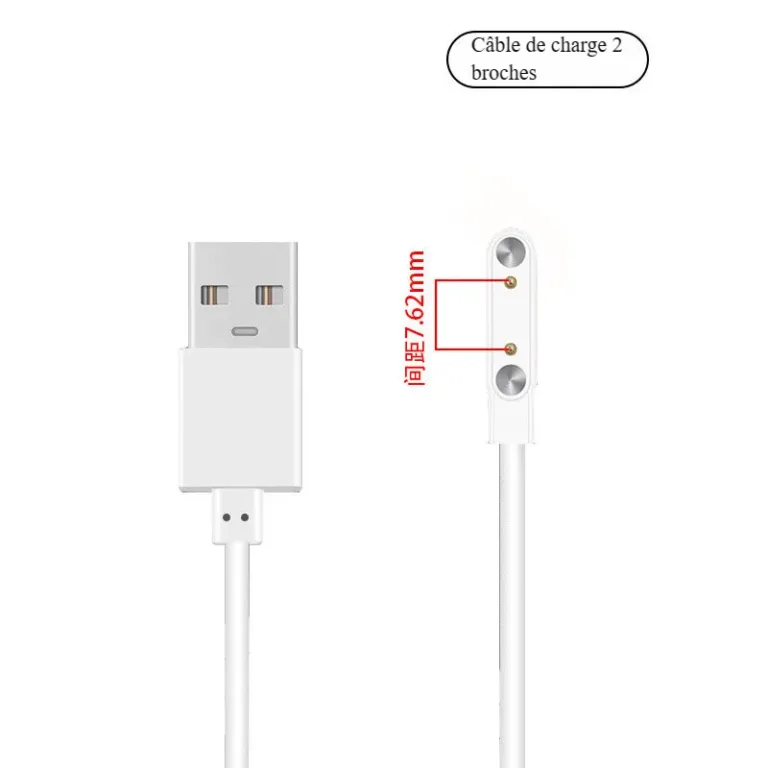 Câble de chargement magnétique pour montre connectée