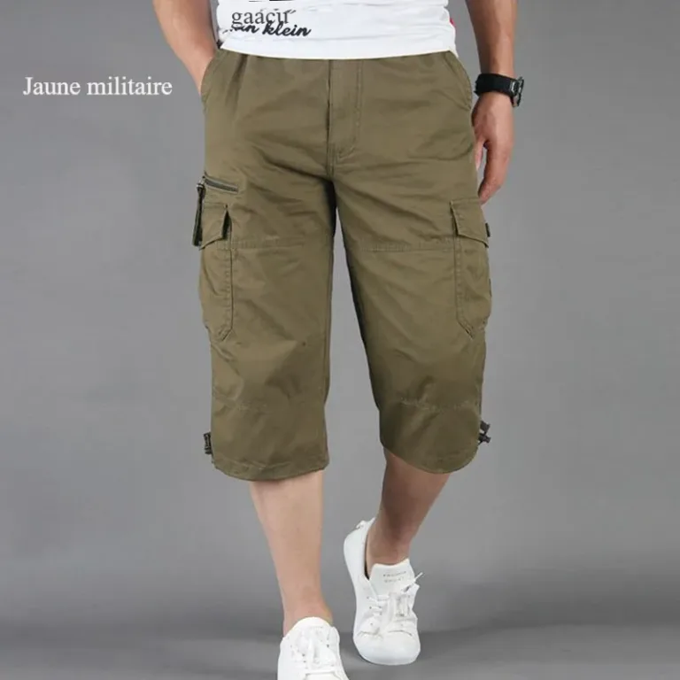 Pantalons courts multi-poches pour hommes