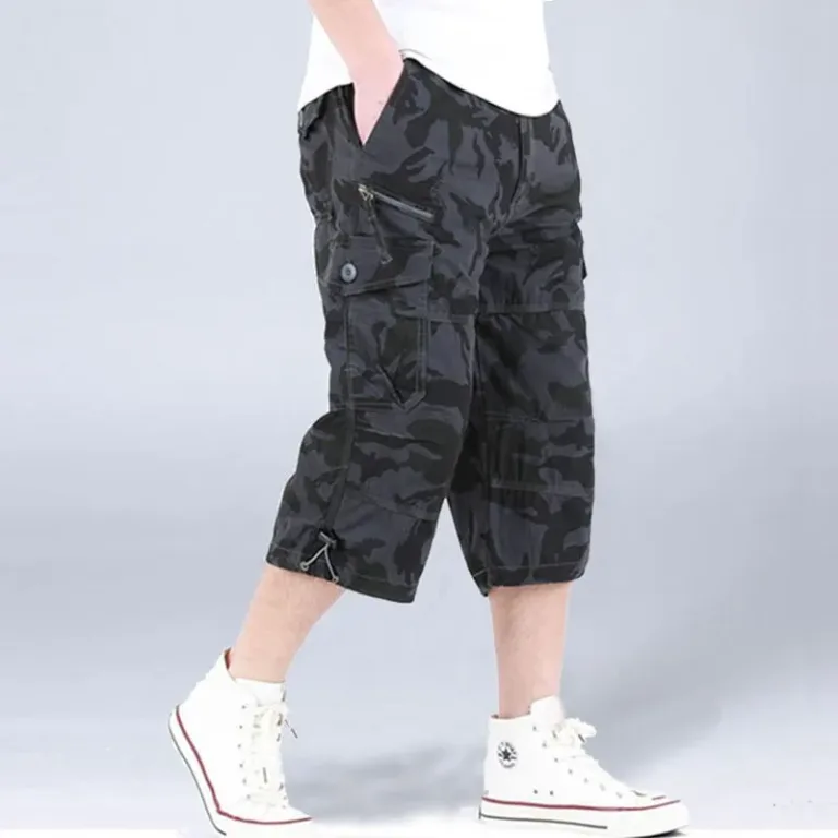 Pantalons courts multi-poches pour hommes