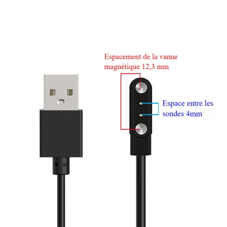Câble de chargement magnétique pour montre connectée