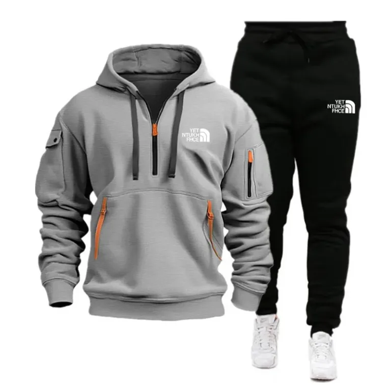 Sweat-shirt à capuche et fermeture éclair multi-poches