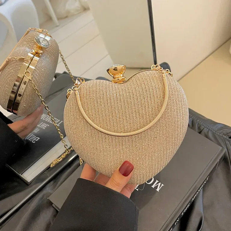 Sac sacoche bandoulière tendance en forme de cœur