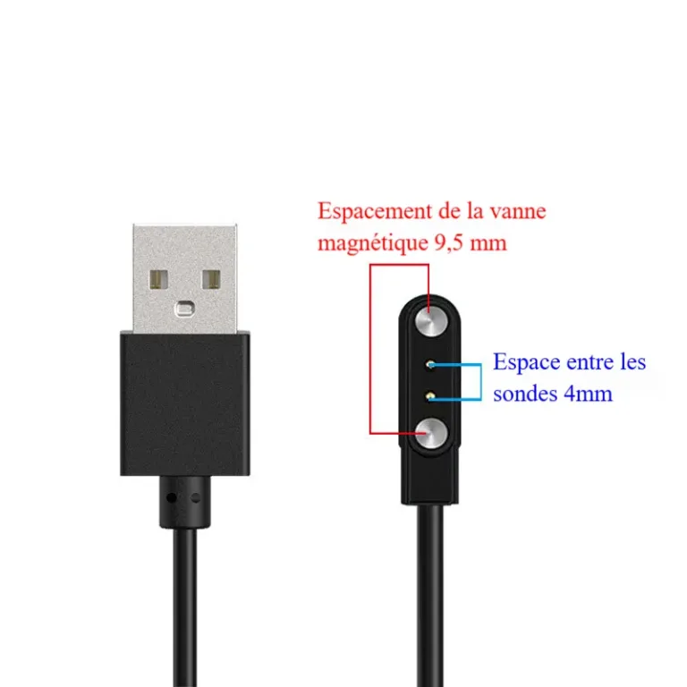 Câble de chargement magnétique pour montre connectée