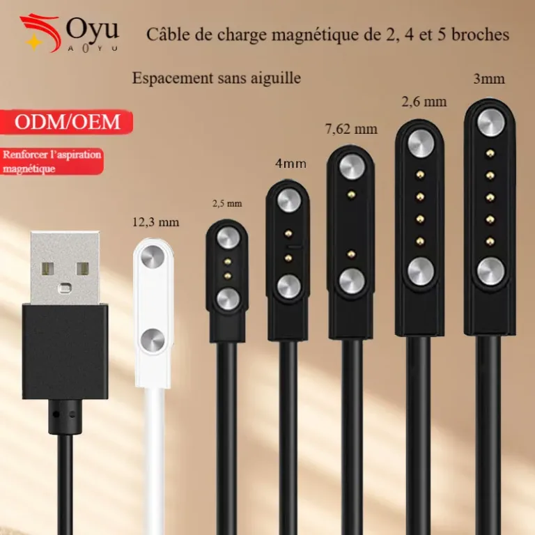 Câble de chargement magnétique pour montre connectée