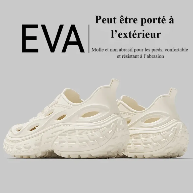 Chaussures de sport EVA à trous pour hommes