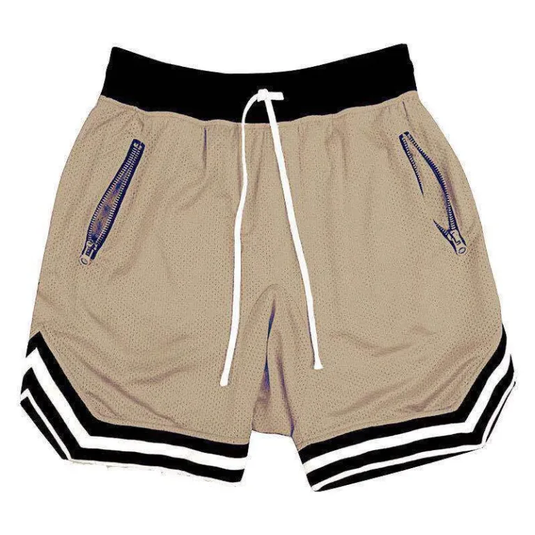 Short d'entraînement en maille fine pour homme