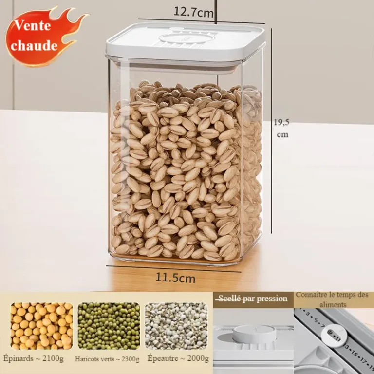 Bocaux de cuisine scellés à pression
