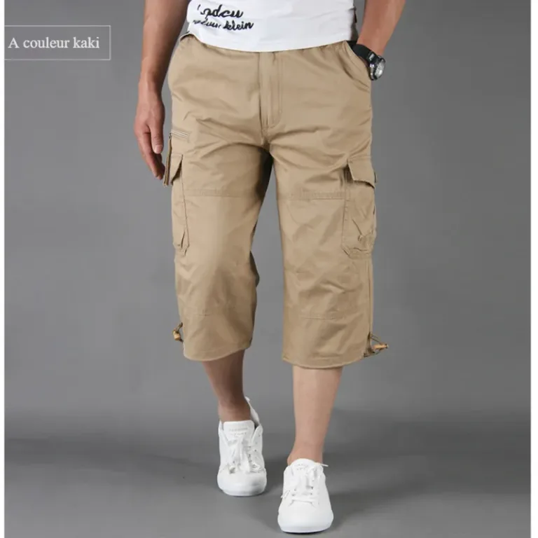 Pantalons courts multi-poches pour hommes