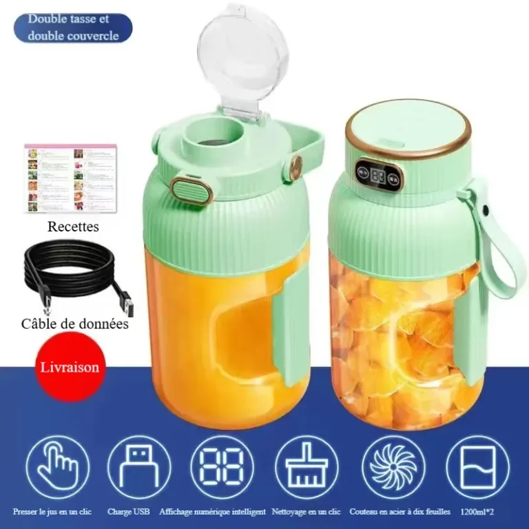 Ton Ton Bucket Juicer Extracteur de jus sans fil Portable