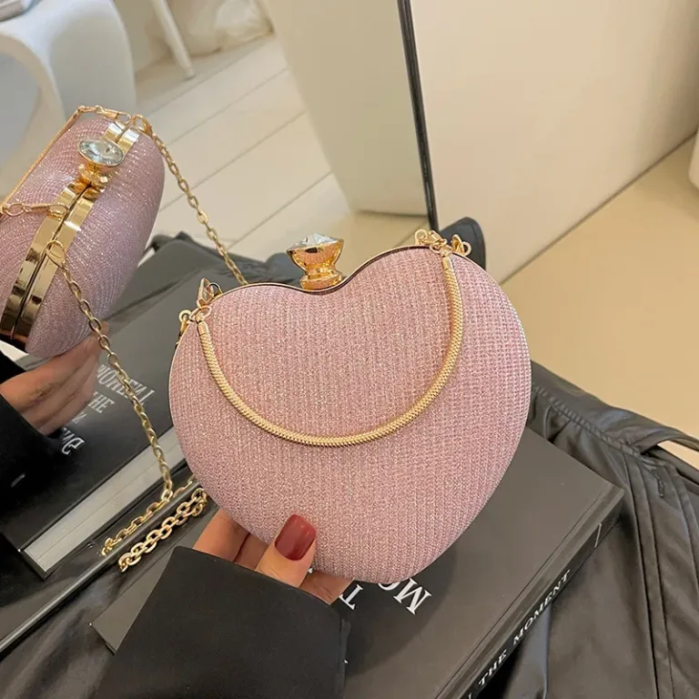 Sac sacoche bandoulière tendance en forme de cœur