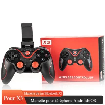 Manette de jeu sans fil Bluetooth X3