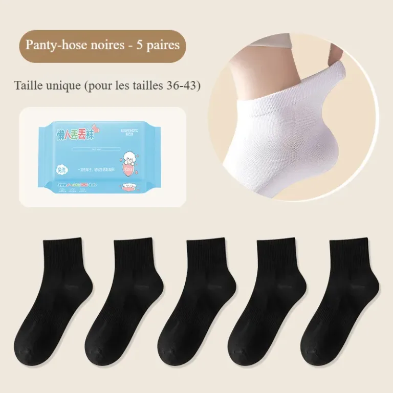 Chaussettes jetables en coton pour hommes et femmes