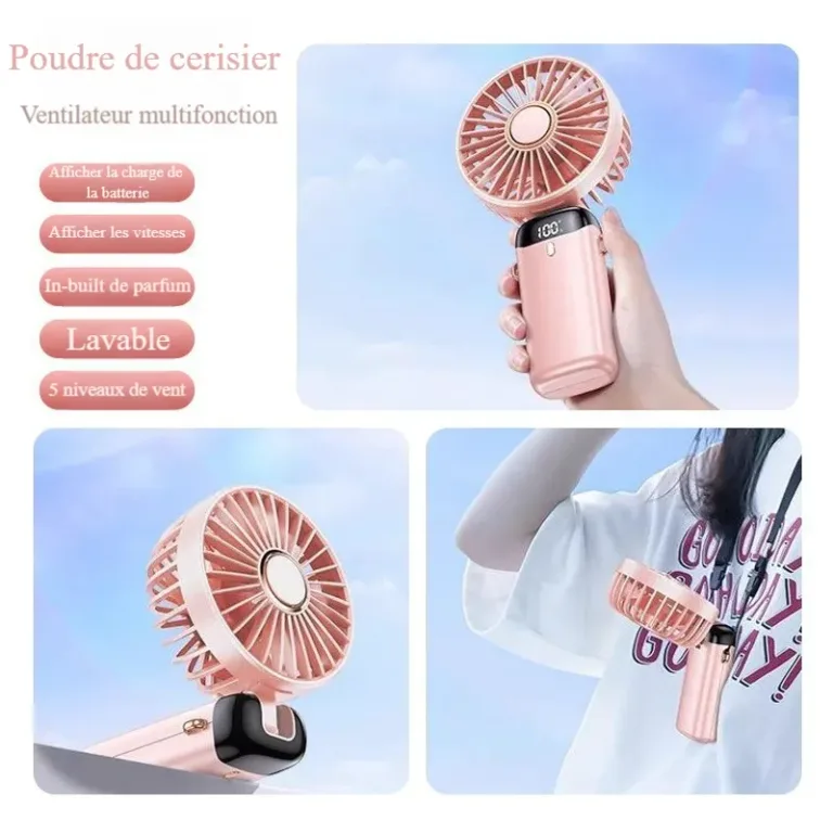 Mini ventilateur portable USB pliable