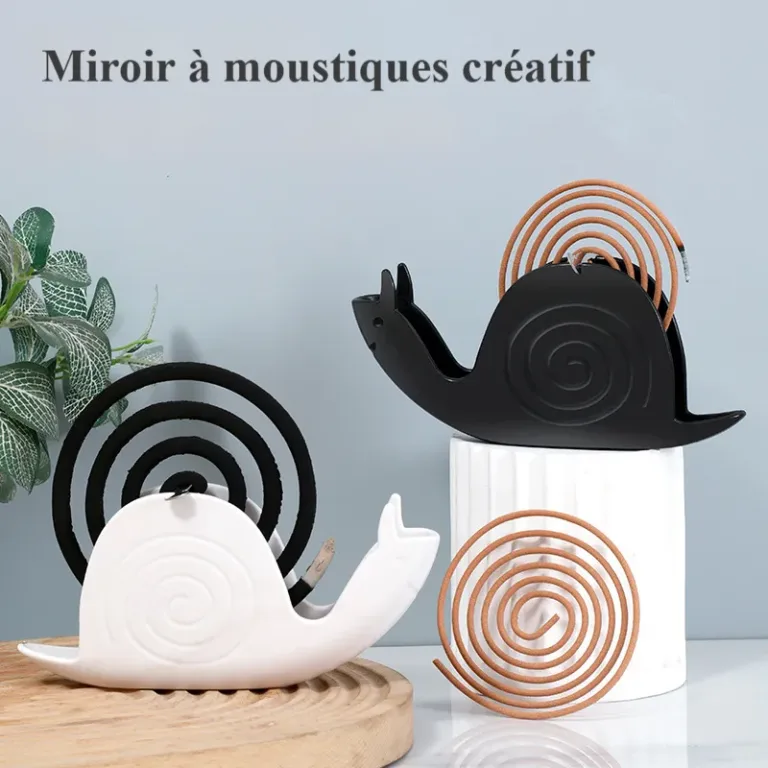 Boîte anti-moustiques ignifuge en forme d'escargot