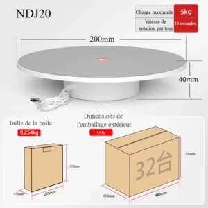 Miroir 20 cm (RVB) - charge 5 kg