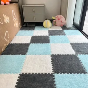 Blanc*Bleu clair*Gris