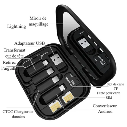 Boîte de rangement multifonctionnelle