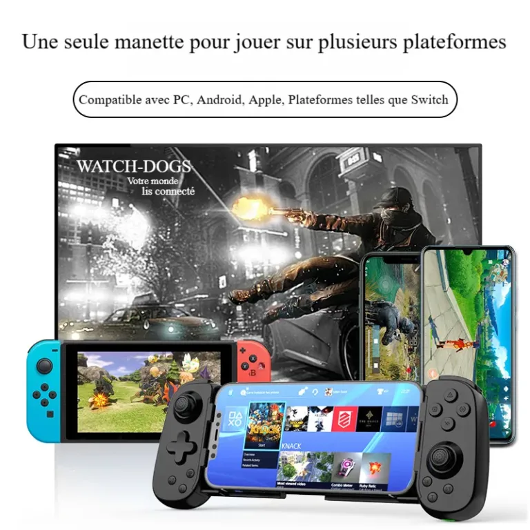 Nouveau poignée de jeu extensible D6