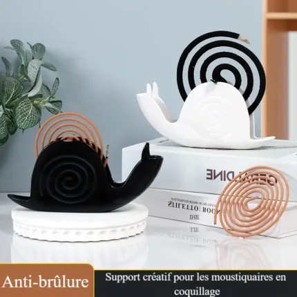 Boîte anti-moustiques ignifuge en forme d'escargot