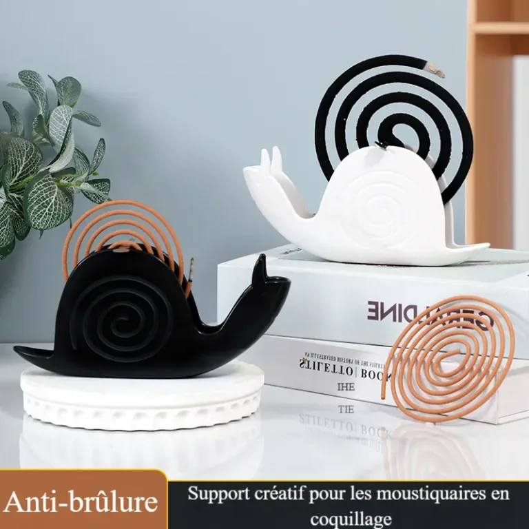 Boîte anti-moustiques ignifuge en forme d'escargot