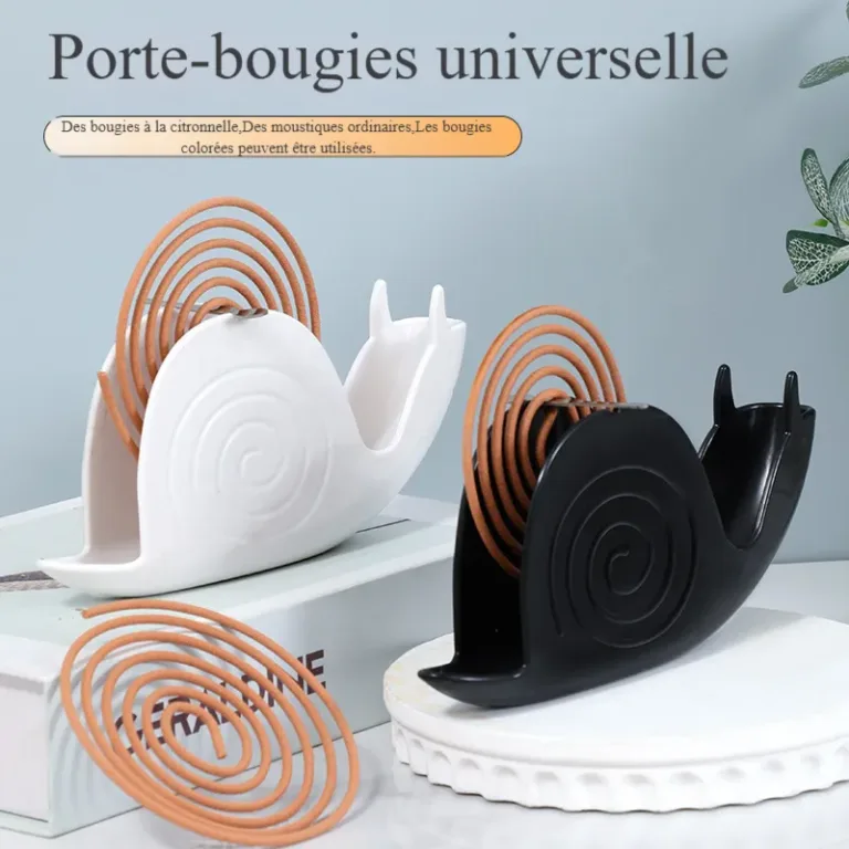 Boîte anti-moustiques ignifuge en forme d'escargot