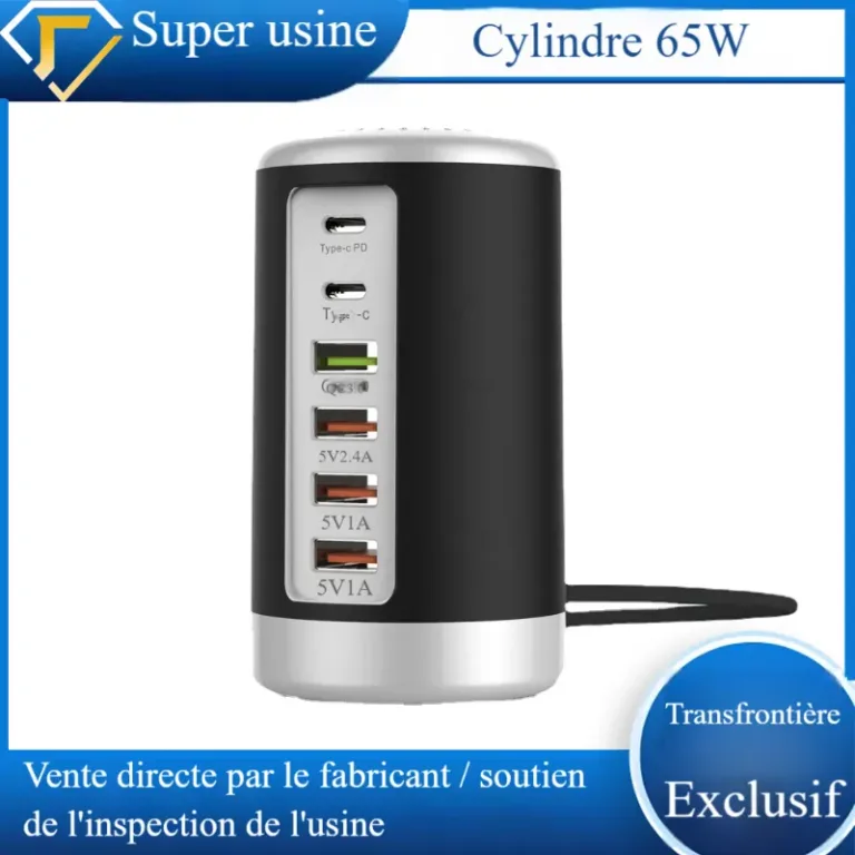 Chargeur Power Bank charge rapide multiport