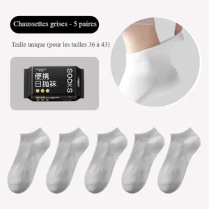 Gris de haute qualité [5 paires de tubes courts]