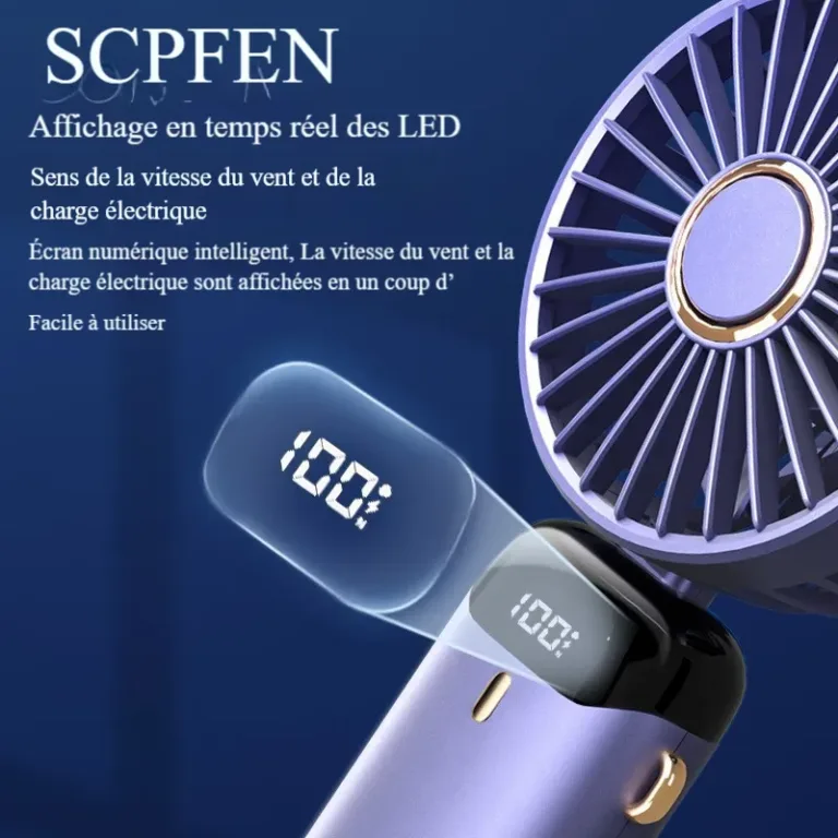 Mini ventilateur portable USB pliable