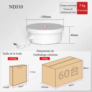 Miroir 10 cm (RVB) - charge 5 kg