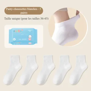 Dessin animé blanc - [5 paires de tubes intermédiaires]