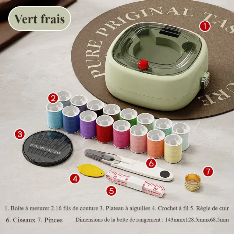 Boîte à couture magnétique portable domestique