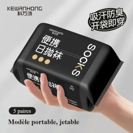 Chaussettes jetables en coton pour hommes et femmes