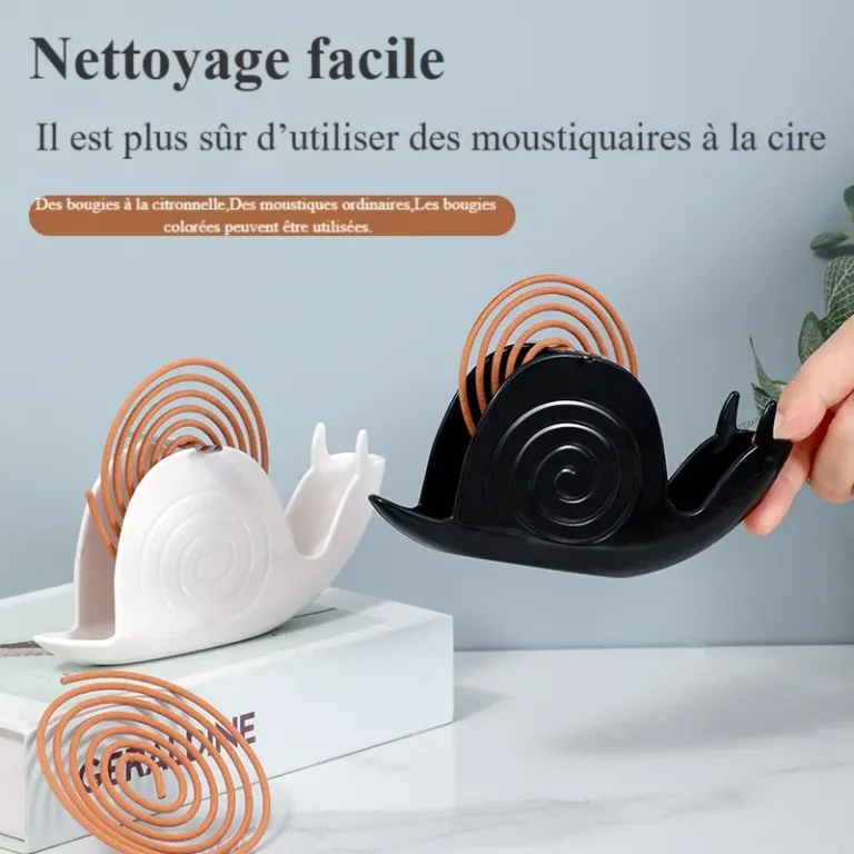 Boîte anti-moustiques ignifuge en forme d'escargot