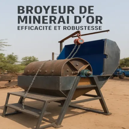 Broyeur de minerai d’or robuste du Burkina Faso