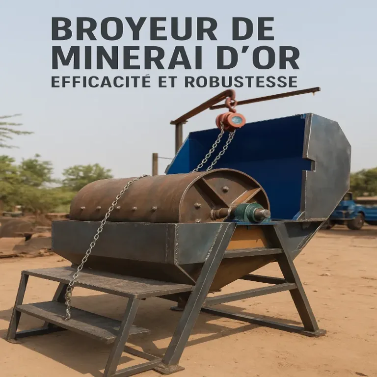 Broyeur de minerai d’or robuste du Burkina Faso