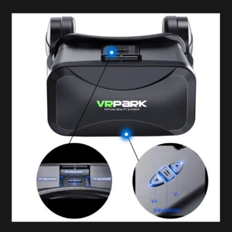 Casque Réalité Virtuelle VRPARK avec Télécommande Bluetooth