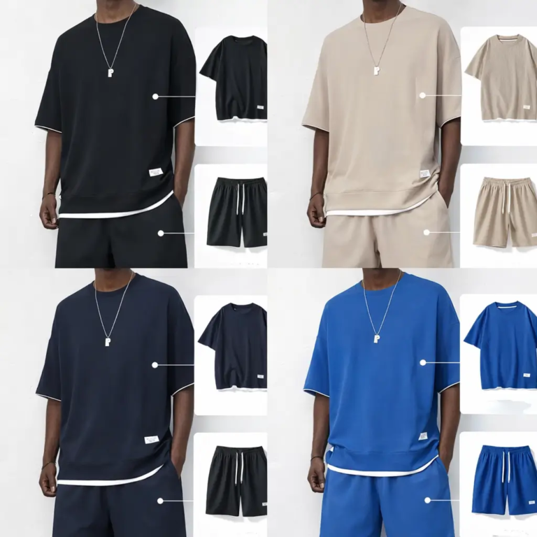 Ensemble Homme Été 2 pièces – T-shirt Oversize + Short (Style Streetwear)